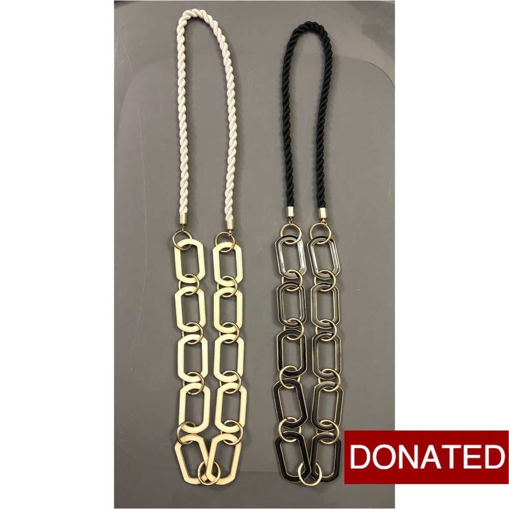 DONATED x 💜 2/$30 NWOT Set of Chain Necklaces